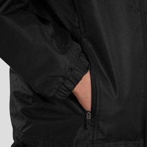 K CLUB VAPOSHIELD FULL ZIP RAIN JACKET BLACK