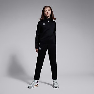 Junior Unisex Club 1/4 Zip Midlayer Training Top Black