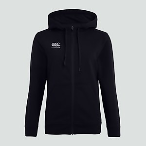 CANTERBURY ZIP THRU FLEECE HOODY AF BLACK