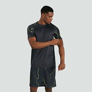 MENS VAPODRI SUPERLIGHT GRAPHIC TRAINING TEE BLUE - XS
