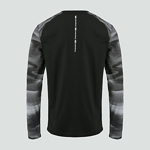 Mens Vapodri Long Sleeved Graphic Training Tee Black