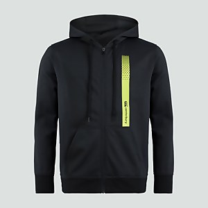 JUNIOR UNISEX ZIP THRU FLEECE HOODY BLUE - AGE 6