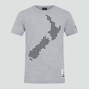 JUNIOR UNISEX ORGANIC COTTON TEE GREY - AGE 6