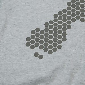 MENS ORGANIC COTTON TEE GREY - XS