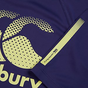 KIDS VAPODRI LARGE LOGO T-SHIRT IN PURPLE