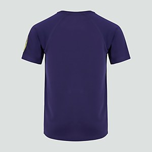 KIDS VAPODRI LARGE LOGO T-SHIRT IN PURPLE