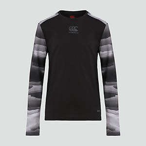 JUNIOR UNISEX VAPODRI LONG SLEEVED TRAINING TEE BLACK - AGE 6