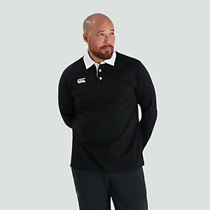 Mens Long Sleeved Retro Jersey Black