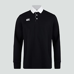 Mens Long Sleeved Retro Jersey Black