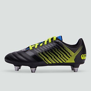 JUNIOR UNISEX STAMPEDE 3.0 SOFT GROUND BOOT BLACK/GREEN - 13