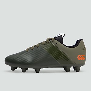 JUNIOR UNISEX PHOENIX 3.0 PLUS FIRM GROUND BOOT GREEN/BLACK - 13