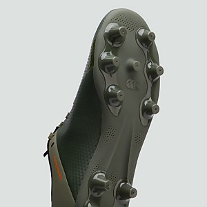 JUNIOR UNISEX PHOENIX 3.0 PLUS FIRM GROUND BOOT GREEN/BLACK - 13