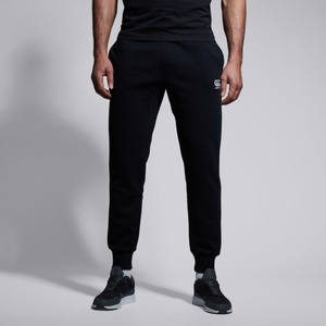 CANTERBURY TAPERED FLEECE CUFFPANT BLACK - XS