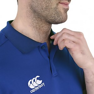Mens Team Dry Polo Shirt Blue