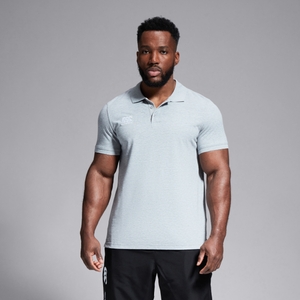 MENS WAIMAK POLO SHIRT IN GREY-XS