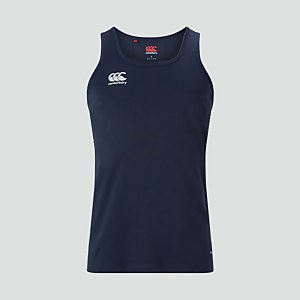 MENS CORE VAPODRI POLY SINGLET NAVY