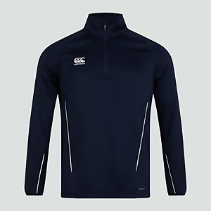MENS TEAM 1/4 ZIP MID-LAYER TRAINING TOP NAVY - XS