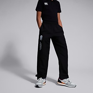 Junior Unisex Open Hem Stadium Pant Black