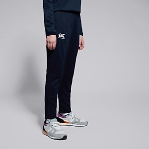 Junior Unisex Stretch Tapered Poly Knit Pants Navy