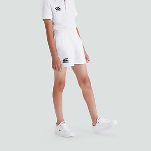 Junior Unisex Professional Cotton Short White