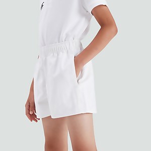 Junior Unisex Professional Cotton Short White