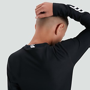 Junior Unisex Thermoreg Long Sleeved Top Black