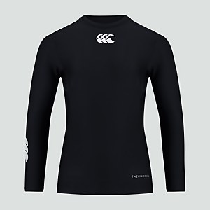 Junior Unisex Thermoreg Long Sleeved Top Black