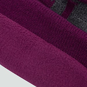 ADULT UNISEX IRELAND BOBBLE HAT DARK PURPLE - ONE SIZE