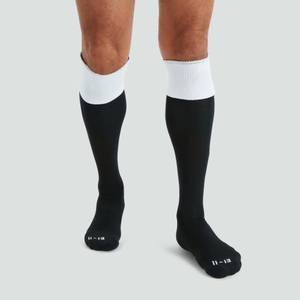 CANTERBURY TEAM CAP SOCK BLACK/WHITE - XS