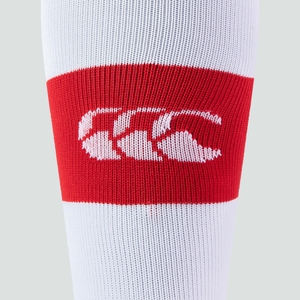 CANTERBURY TEAM HOOPED SOCK FLAG RED/WHITE