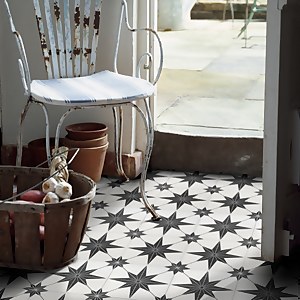 Country Living Starry Skies White Light Porcelain Floor & Wall Tile 450 x 450mm - 1.42 sqm Pack
