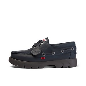 Men's Lennon boatshoe Leather Dark Blue - 6