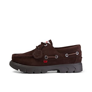 Adult Unisex Lennon Boatshoe Sued Brown - 3