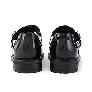 Youth Womens Lach T-Bar Leather Black