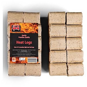 Sparky RUF Heat Logs - 10 Pack | Homebase