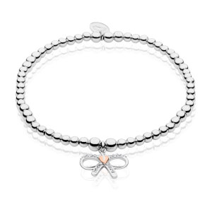 Sterling silver bow bracelet shop