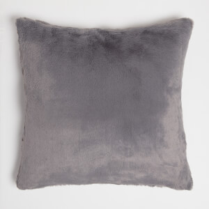 Faux fur hotsell pillows grey