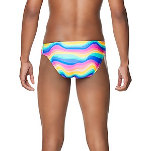 Men's Printed One Brief Green