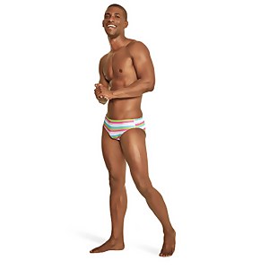 Men's Printed One Brief Green