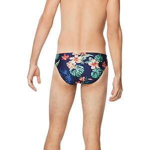Men's Printed One Brief Blue