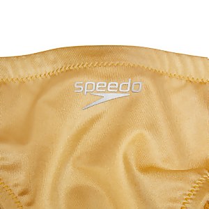 Women's Solid Cheeky Hipster Bikini Bottom Yellow