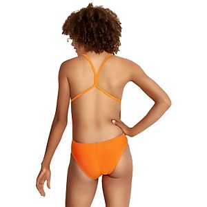 Women's Solid The One Back One Piece Orange
