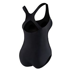 Women's Solid Moderate Ultraback Plus Size Black