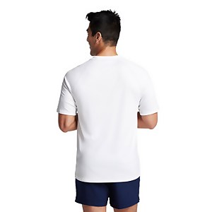 Men's Easy Short Sleeve Rashguard White
