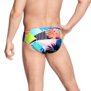 Men's Printed One Brief Black