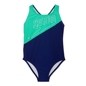 Colorblock Logo One Piece - Navy/Green |Size 7