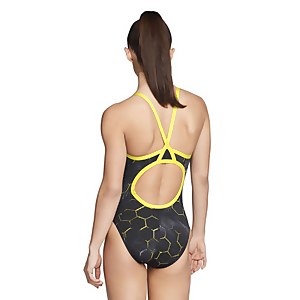 Women's Emerging Force Flyback One Piece Black/Yellow