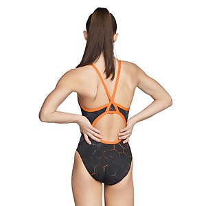 Women's Emerging Force Flyback One Piece Orange/Black