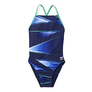 Women's Infinite Pulse Crossback One Piece Blue - 20