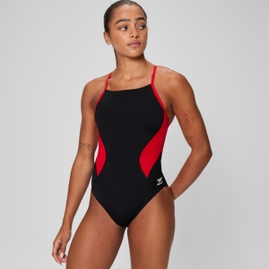 Monopièce Spark Splice Crossback pour femmes, rouge